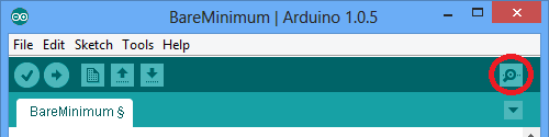 Serial monitor icon