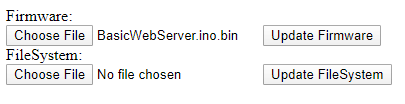 OTA updater webpage