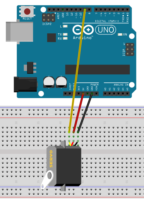 Servo motor connections